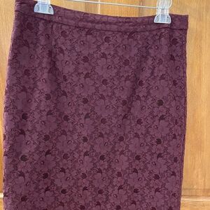Halogen plum lace skirt 8P